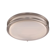 Trans Globe LED-10260 BN - 1LT FLUSH LED-SML-ROUND-DOUBLE