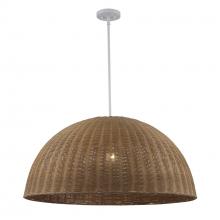 Trans Globe PND-2247 WH - 1LT PENDANT 33.5" ROUND MESH-W