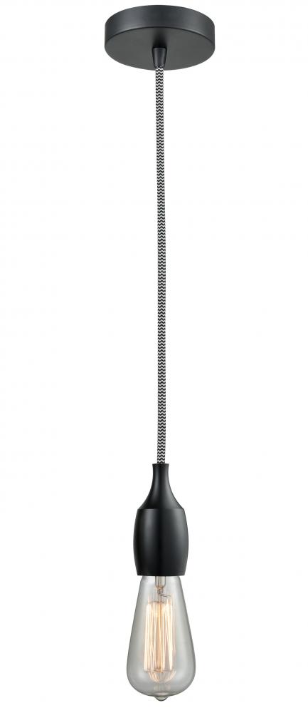 Chelsea - 1 Light - 2 inch - Matte Black - Cord hung - Mini Pendant