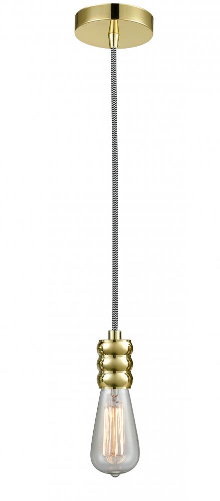 Gatsby - 1 Light - 2 inch - Gold - Cord hung - Mini Pendant