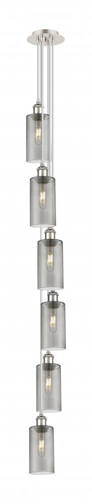 Crown Point - 6 Light - 7 inch - Polished Nickel - Multi Pendant