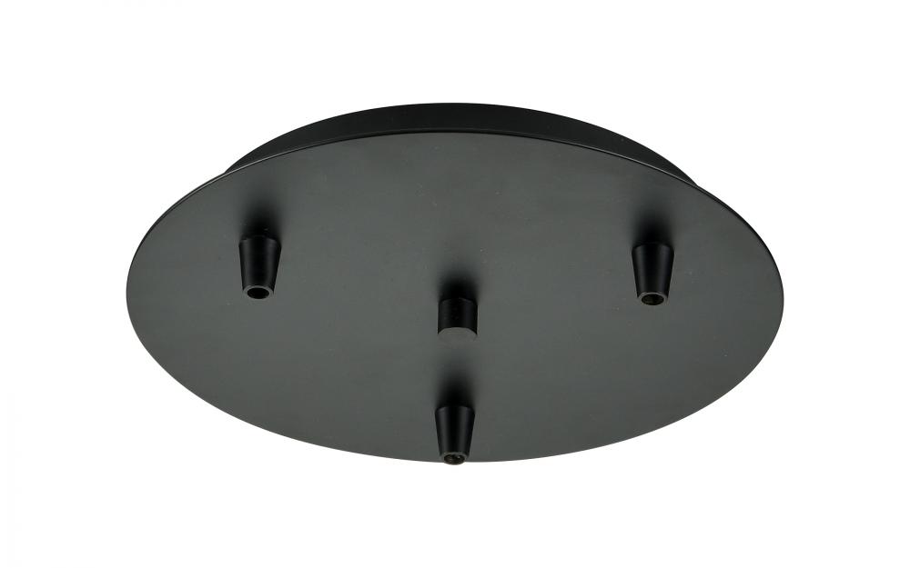 3 Light Round Multi Port Canopy