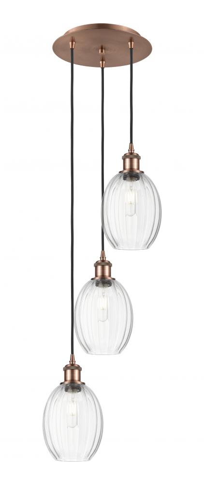 Preston Bulb - 3 Light - 13 inch - Antique Copper - Cord Hung - Multi Pendant