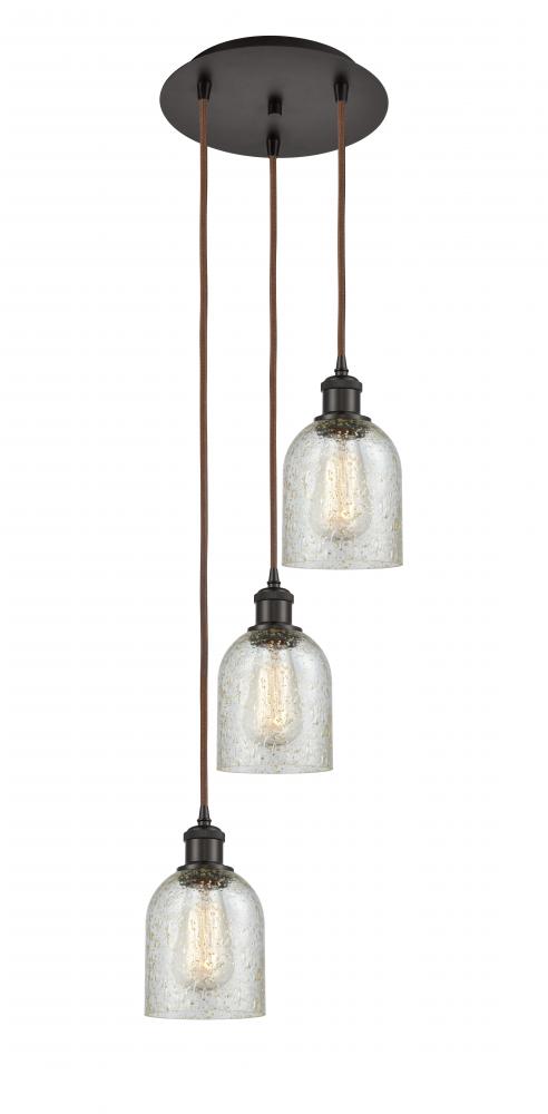 Caledonia - 3 Light - 12 inch - Oil Rubbed Bronze - Cord Hung - Multi Pendant