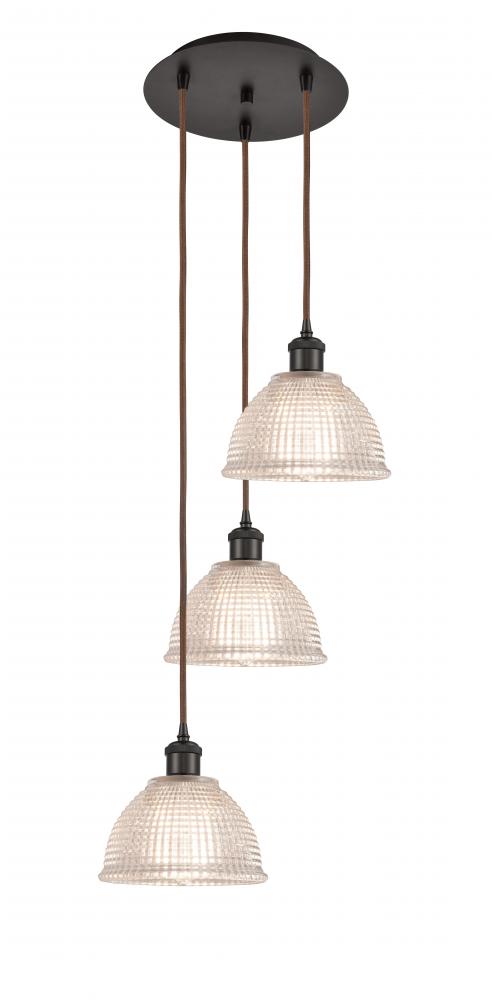 Arietta - 3 Light - 15 inch - Oil Rubbed Bronze - Cord Hung - Multi Pendant