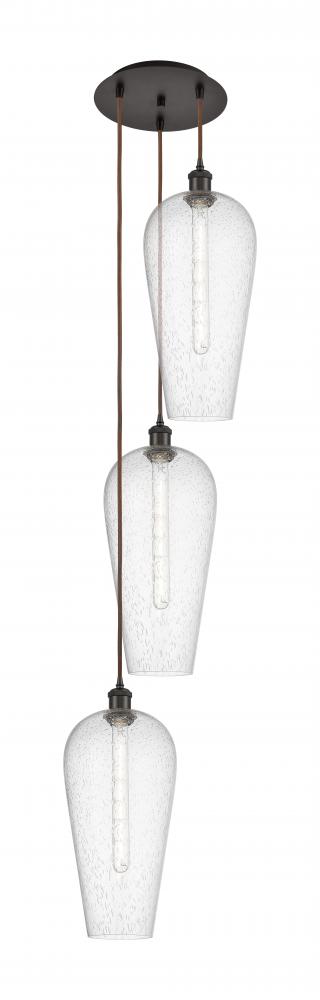 Chelsea - 3 Light - 15 inch - Oil Rubbed Bronze - Cord Hung - Multi Pendant