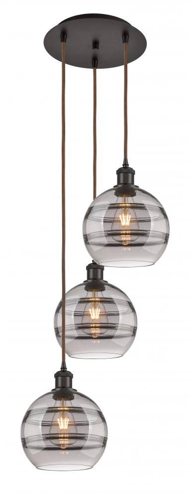 Rochester - 3 Light - 15 inch - Oil Rubbed Bronze - Cord hung - Multi Pendant