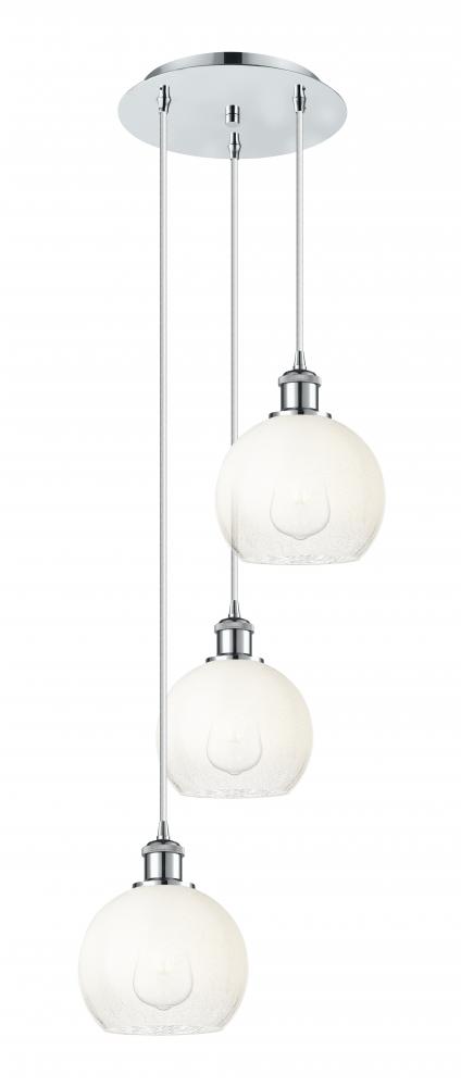 Brookhaven Globe - 3 Light - 14 inch - Polished Chrome - Cord Hung - Multi Pendant
