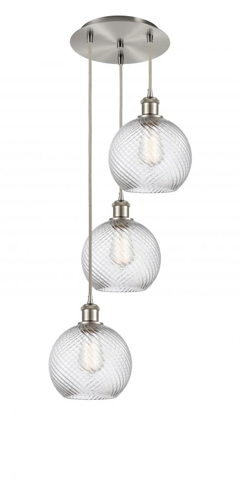 Athens Twisted Swirl 3 Light 18 inch Multi-Pendant