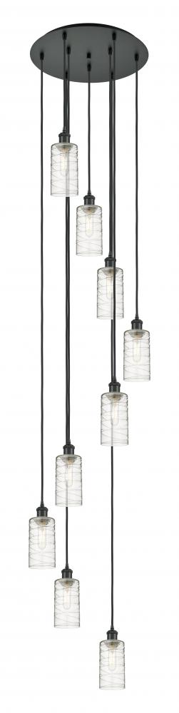 Crown Point - 9 Light - 19 inch - Matte Black - Multi Pendant