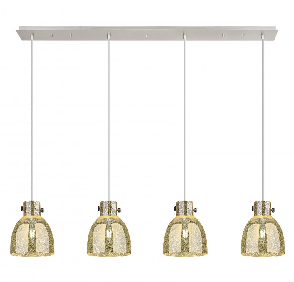 Newton Bell - 4 Light - 52 inch - Polished Nickel - Linear Pendant