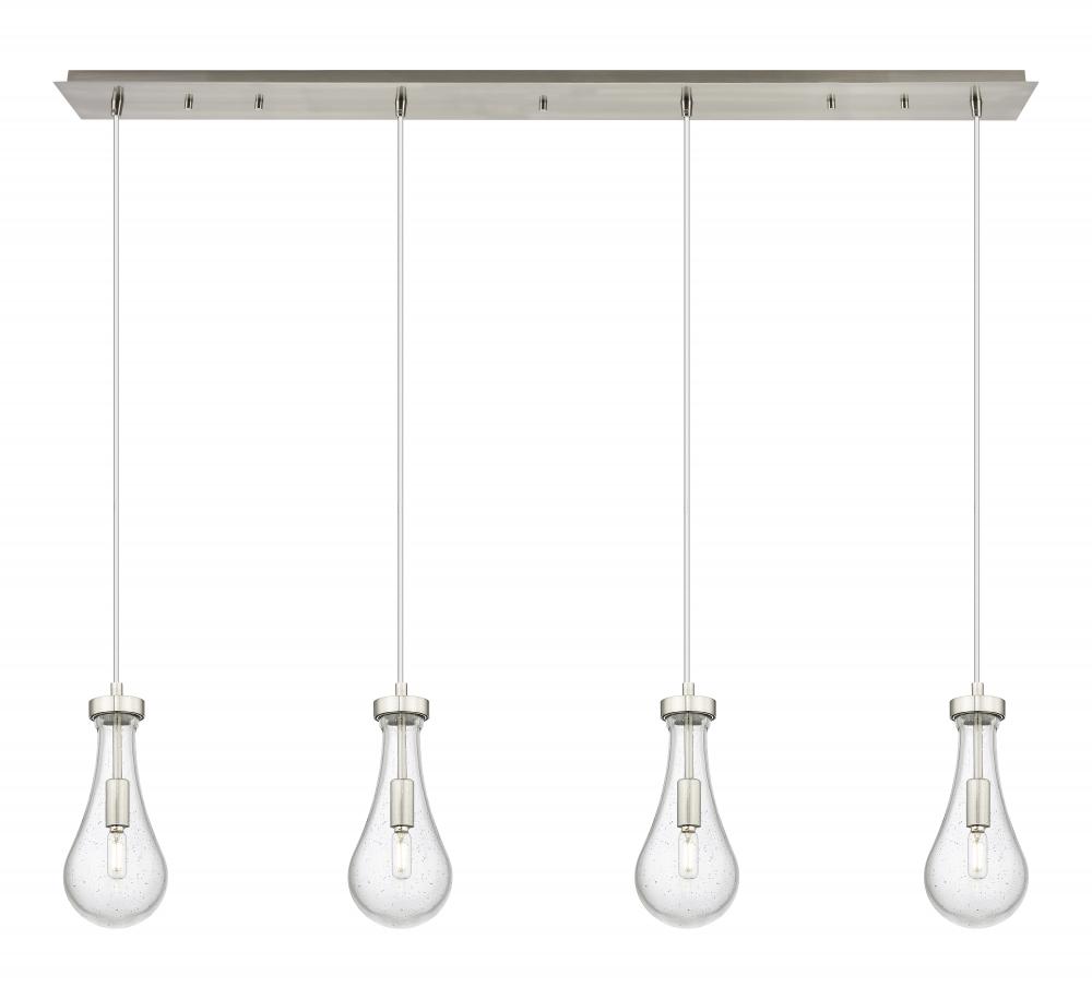 Owego - 4 Light - 49 inch - Brushed Satin Nickel - Linear Pendant