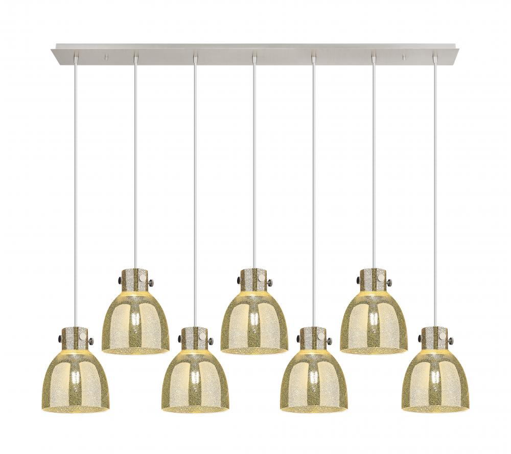 Newton Bell - 7 Light - 52 inch - Polished Nickel - Linear Pendant