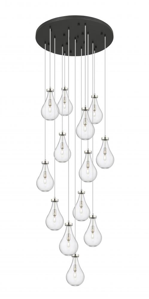 Owego - 13 Light - 32 inch - Polished Nickel - Multi Pendant