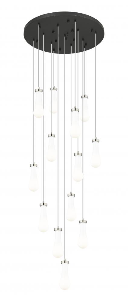Owego - 13 Light - 32 inch - Brushed Satin Nickel - Multi Pendant