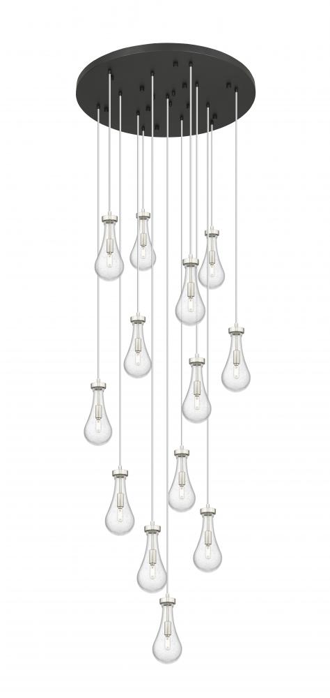 Owego - 13 Light - 32 inch - Brushed Satin Nickel - Multi Pendant
