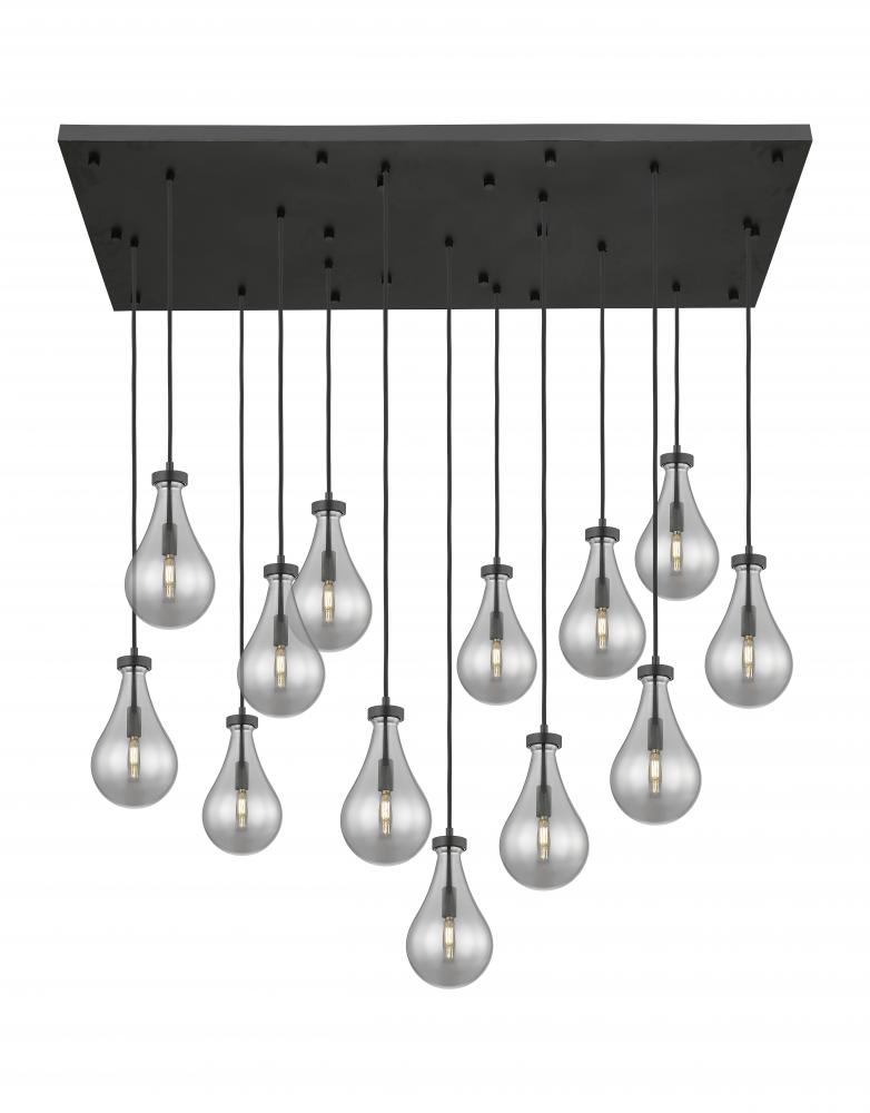 Owego - 13 Light - 54 inch - Matte Black - Multi Pendant