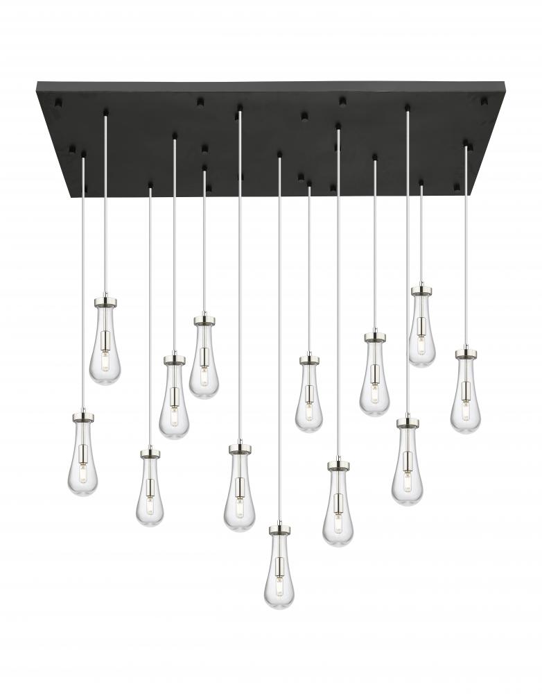 Owego - 13 Light - 54 inch - Polished Nickel - Multi Pendant