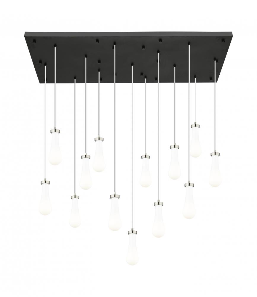 Owego - 13 Light - 54 inch - Brushed Satin Nickel - Multi Pendant