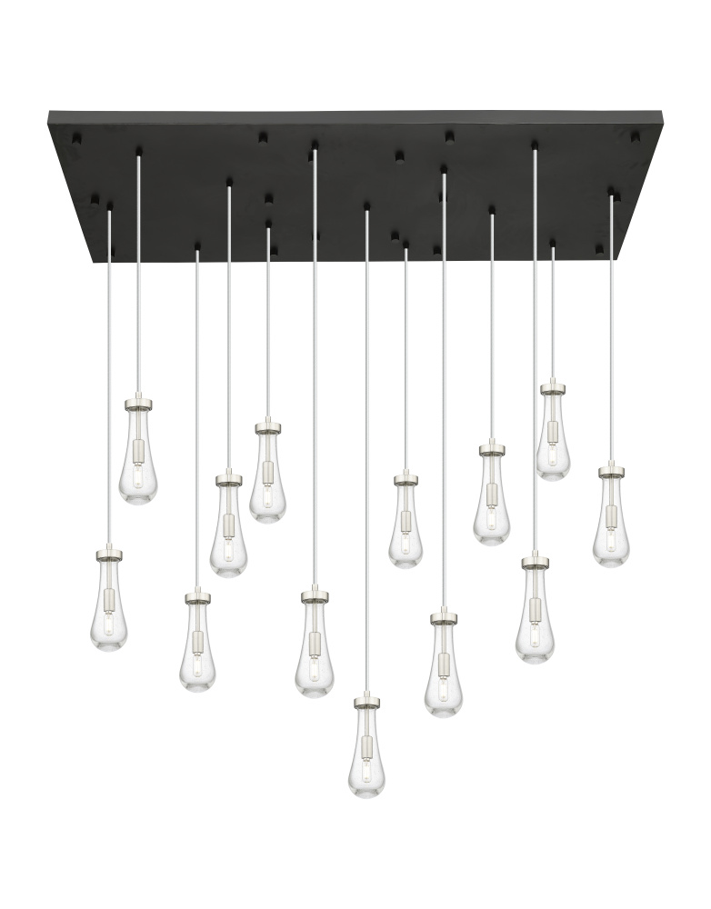 Owego - 13 Light - 54 inch - Brushed Satin Nickel - Multi Pendant