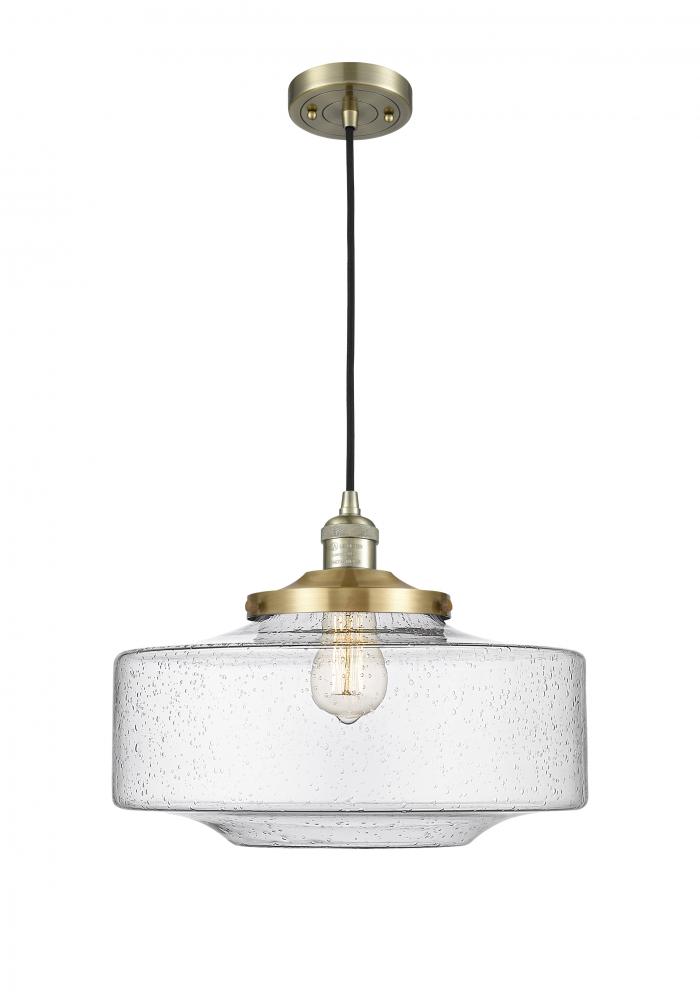 Bridgeton - 1 Light - 16 inch - Antique Brass - Cord hung - Mini Pendant
