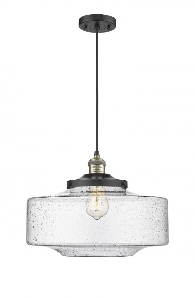 Bridgeton - 1 Light - 16 inch - Black Antique Brass - Cord hung - Mini Pendant