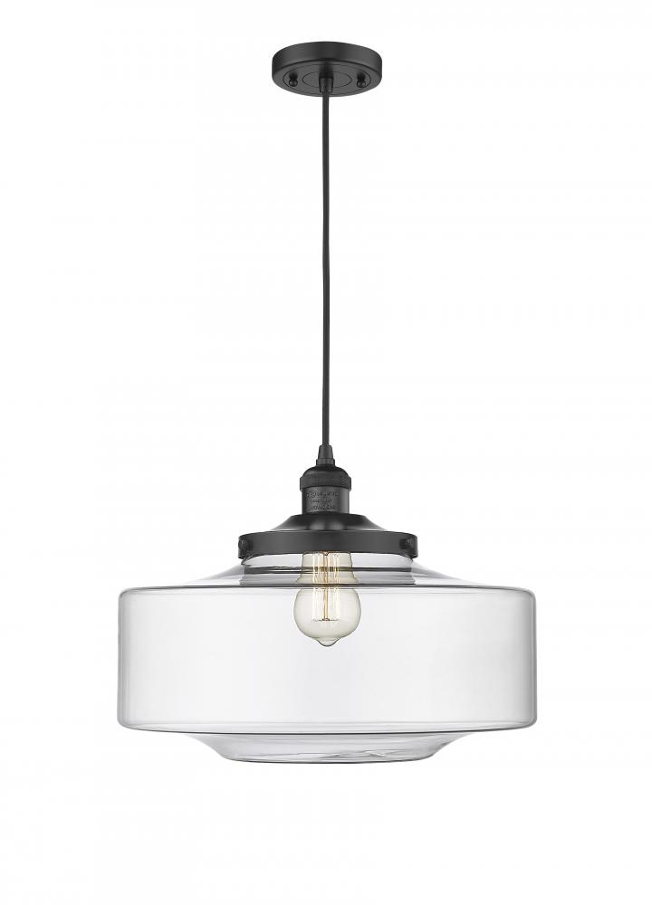 Bridgeton - 1 Light - 16 inch - Matte Black - Cord hung - Mini Pendant