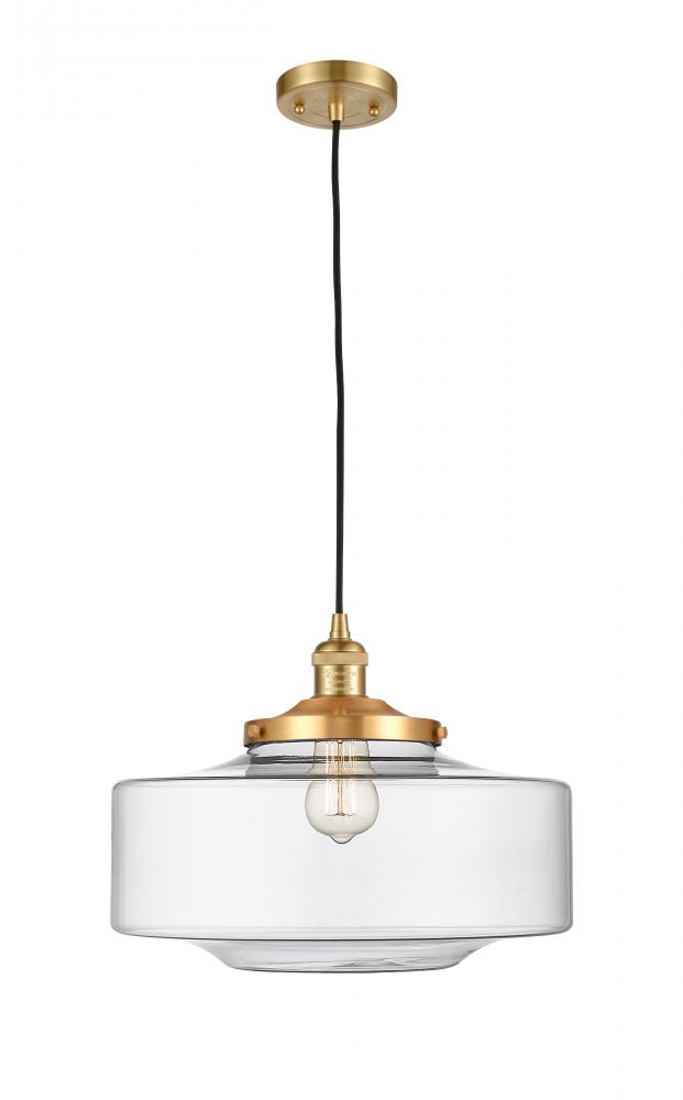 Bridgeton - 1 Light - 16 inch - Satin Gold - Cord hung - Mini Pendant