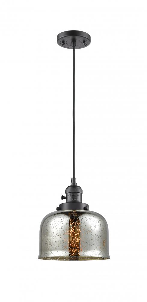 Bell - 1 Light - 8 inch - Oil Rubbed Bronze - Cord hung - Mini Pendant