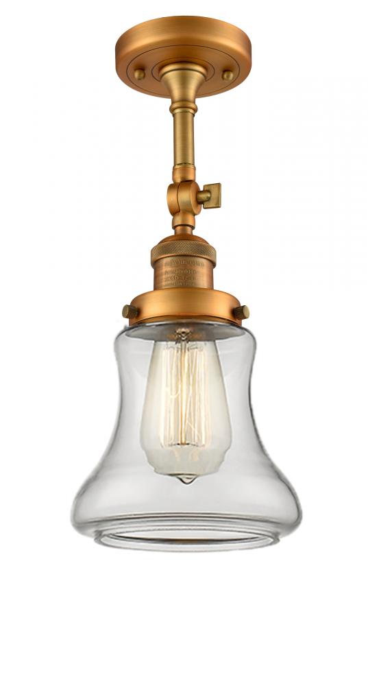 Bellmont - 1 Light - 6 inch - Brushed Brass - Adjustable Semi-Flush Mount