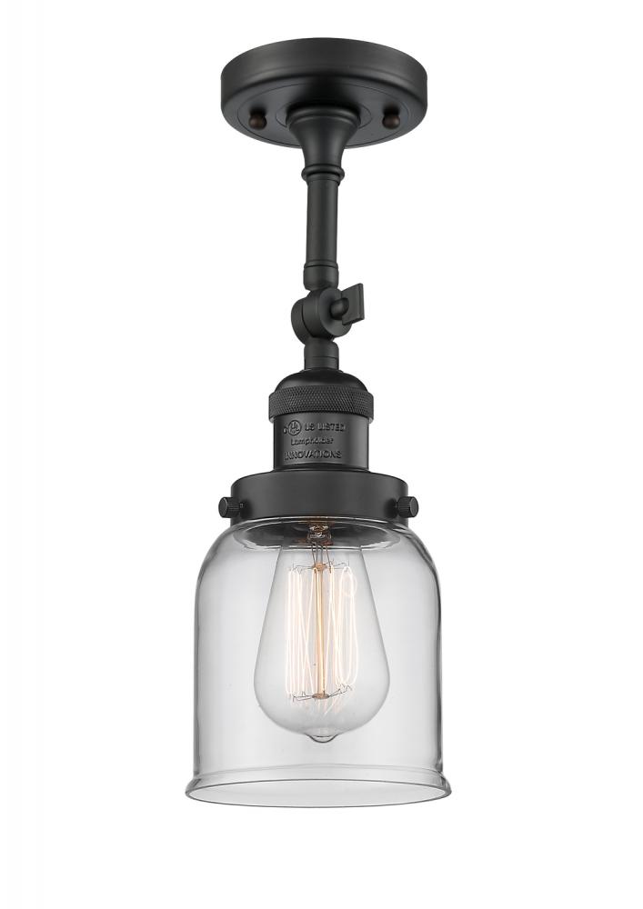 Bell - 1 Light - 5 inch - Matte Black - Adjustable Semi-Flush Mount