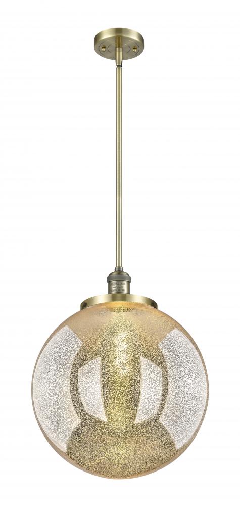 Beacon - 1 Light - 16 inch - Antique Brass - Stem Hung - Pendant