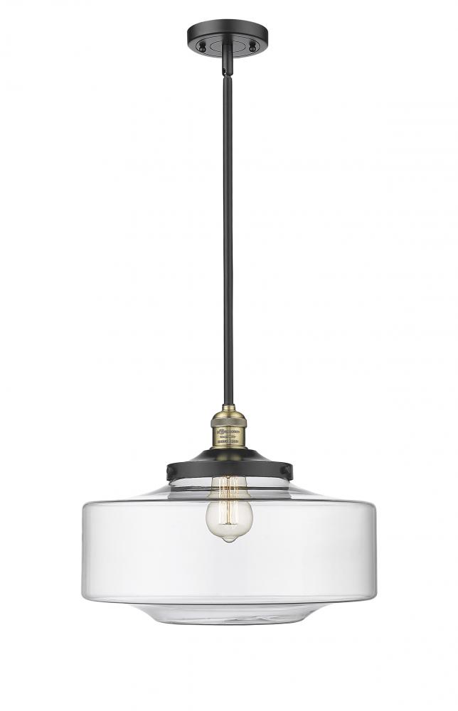 Bridgeton - 1 Light - 12 inch - Black Antique Brass - Stem Hung - Mini Pendant