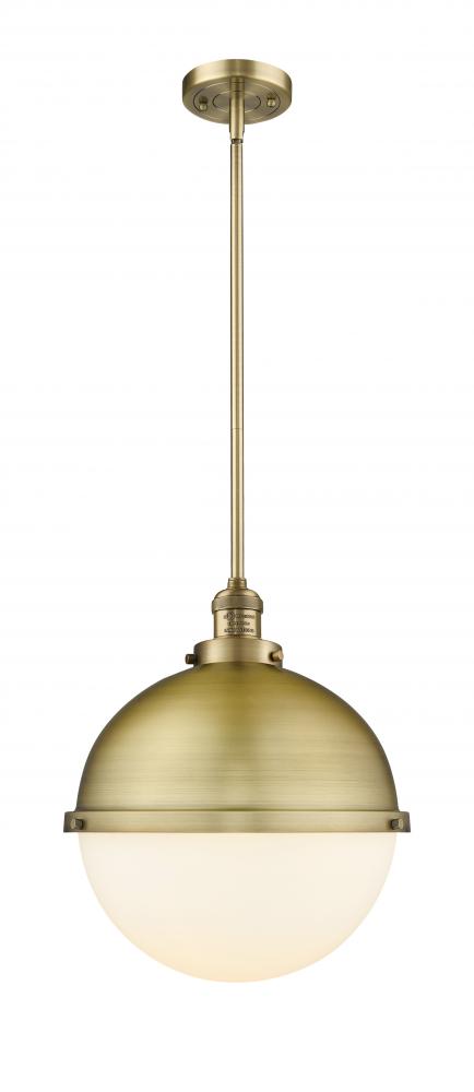 Hampden - 1 Light - 13 inch - Brushed Brass - Stem Hung - Pendant