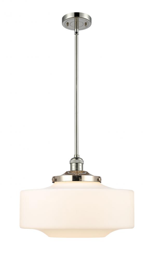 Bridgeton - 1 Light - 12 inch - Polished Nickel - Stem Hung - Mini Pendant