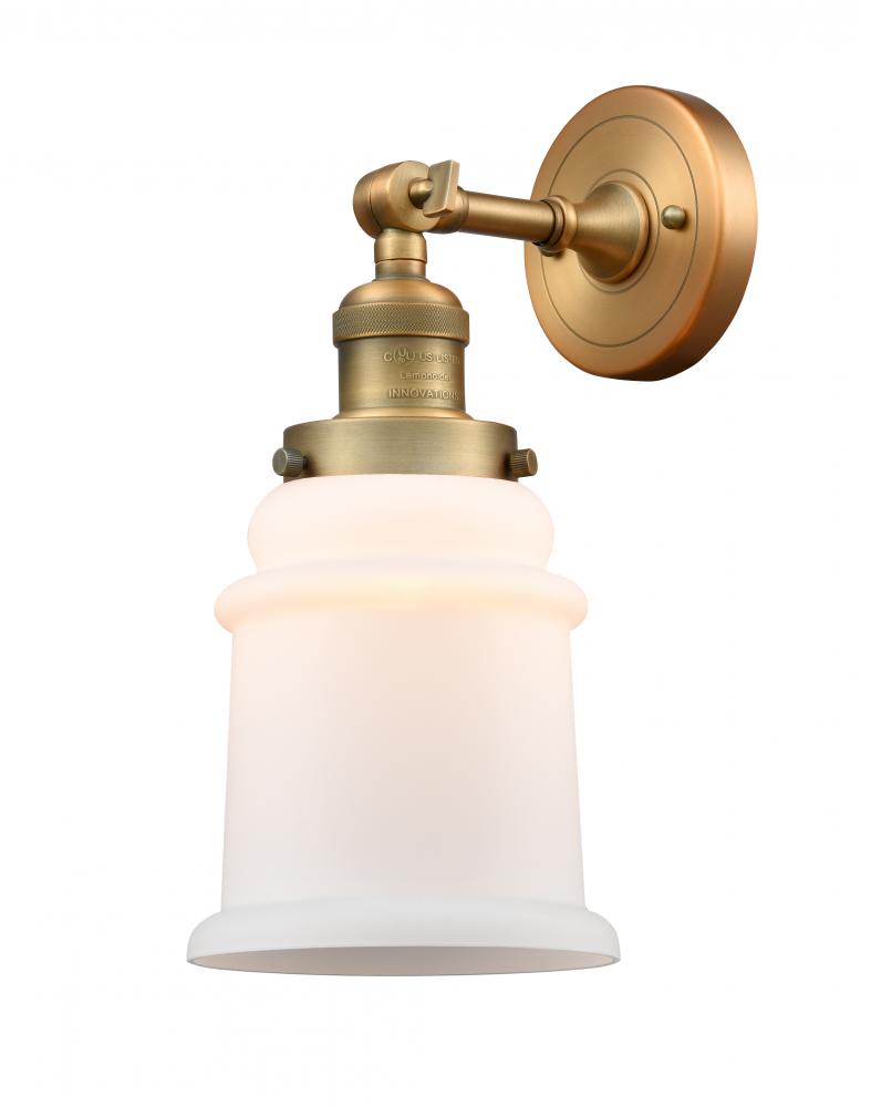 Canton - 1 Light - 7 inch - Brushed Brass - Adjustable Sconce