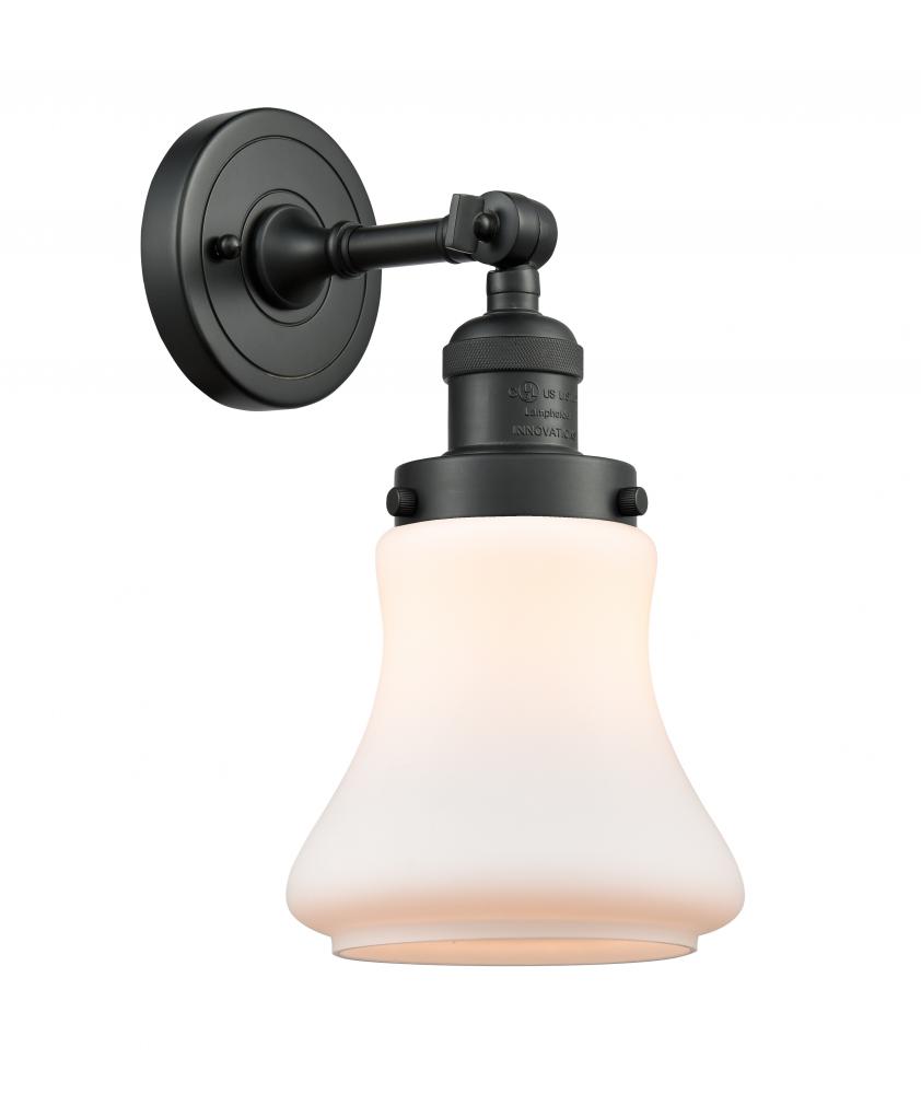 Bellmont - 1 Light - 7 inch - Matte Black - Adjustable Sconce