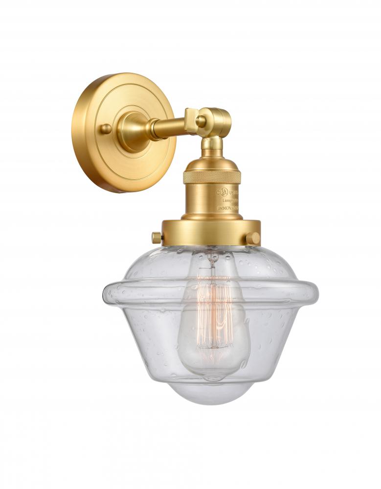 Oxford - 1 Light - 8 inch - Satin Gold - Adjustable Sconce