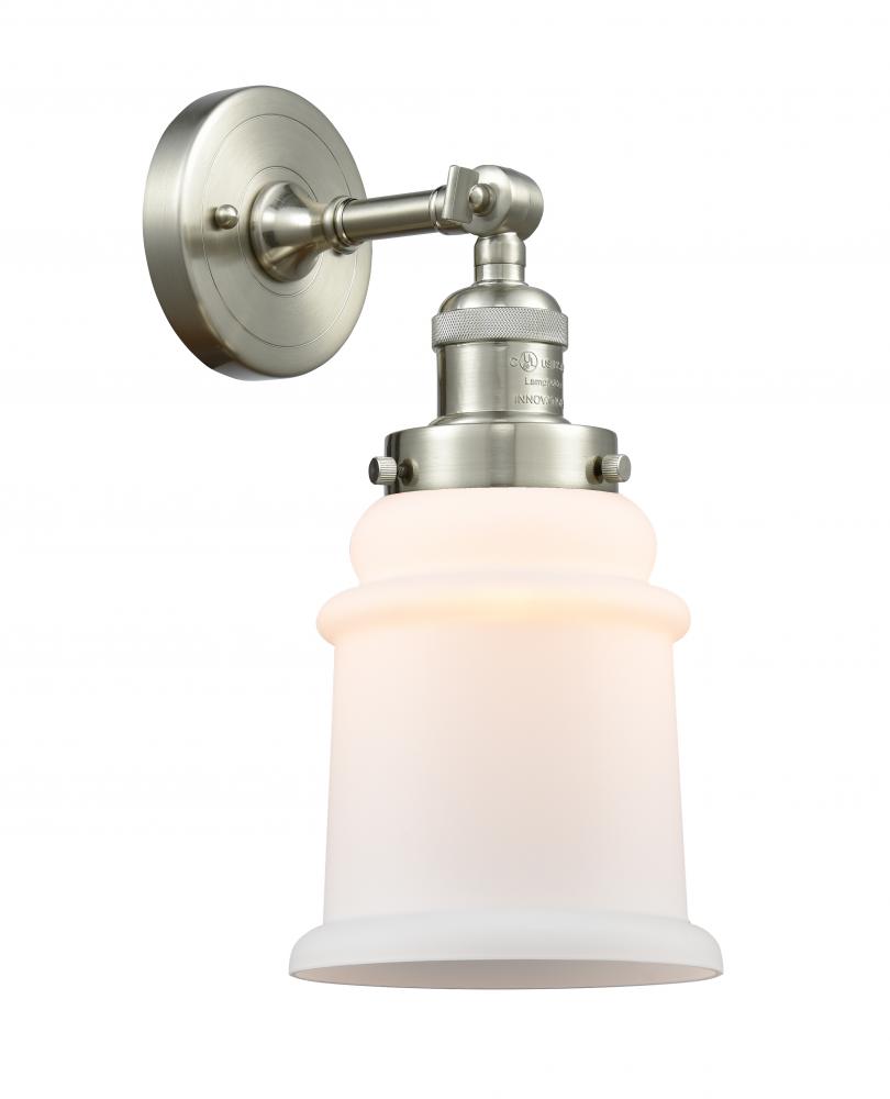 Canton - 1 Light - 7 inch - Brushed Satin Nickel - Adjustable Sconce