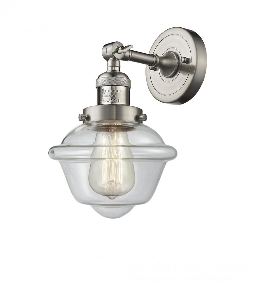 Oxford - 1 Light - 8 inch - Brushed Satin Nickel - Adjustable Sconce