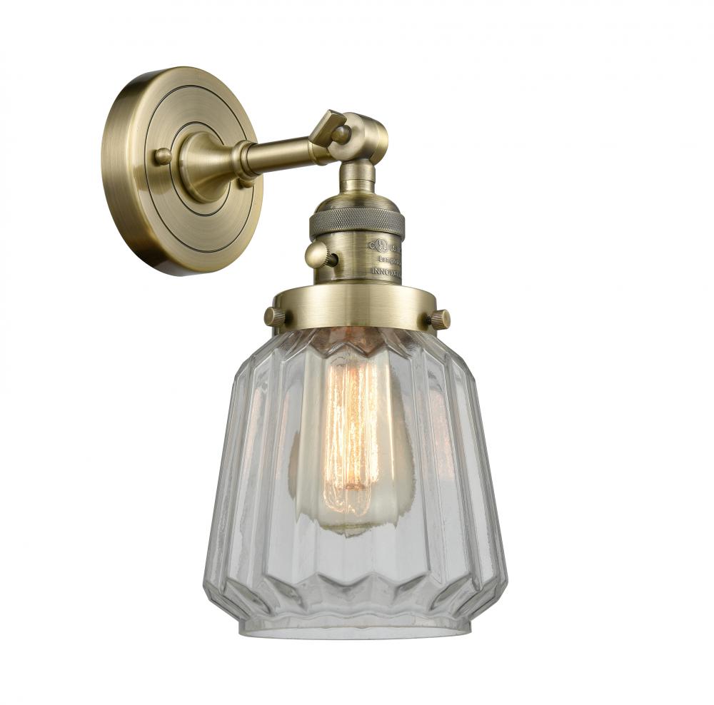 Chatham - 1 Light - 7 inch - Antique Brass - Adjustable Sconce
