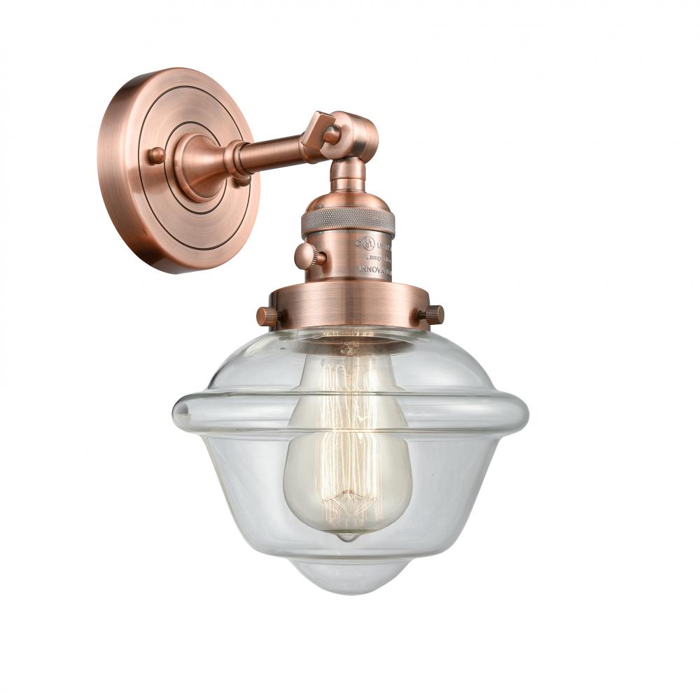 Oxford - 1 Light - 8 inch - Antique Copper - Adjustable Sconce