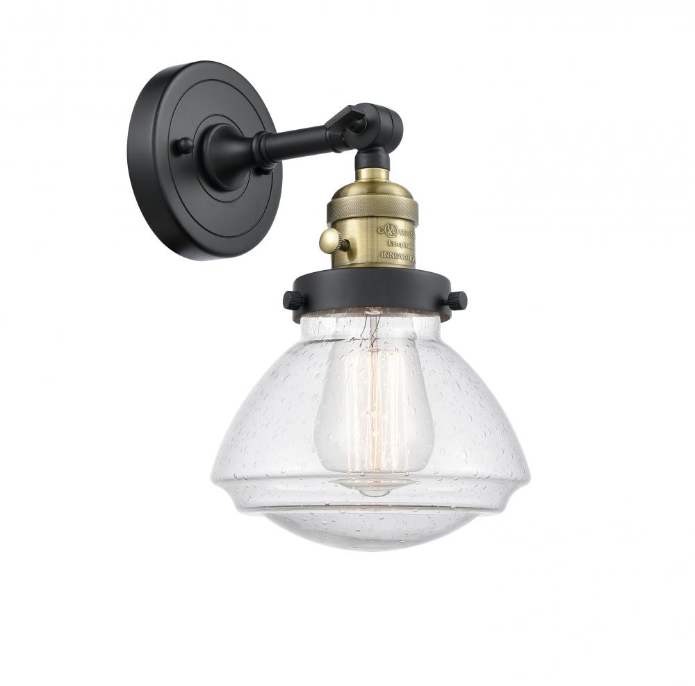 Olean - 1 Light - 7 inch - Black Antique Brass - Adjustable Sconce
