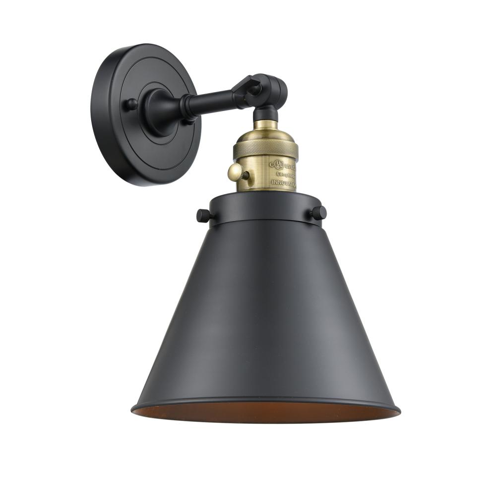 Appalachian - 1 Light - 8 inch - Black Antique Brass - Adjustable Sconce