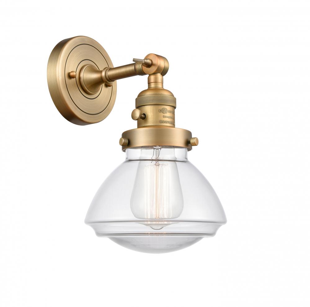 Olean - 1 Light - 7 inch - Brushed Brass - Adjustable Sconce