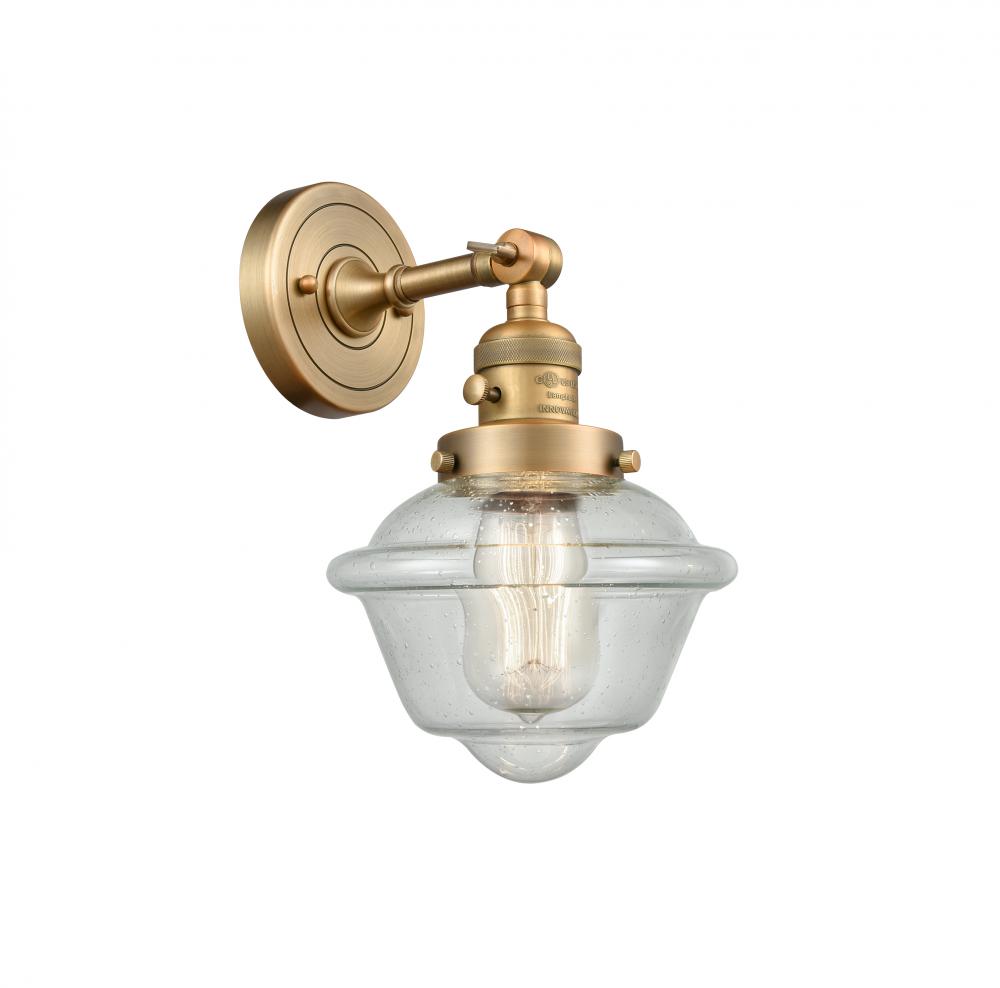 Oxford - 1 Light - 8 inch - Brushed Brass - Adjustable Sconce