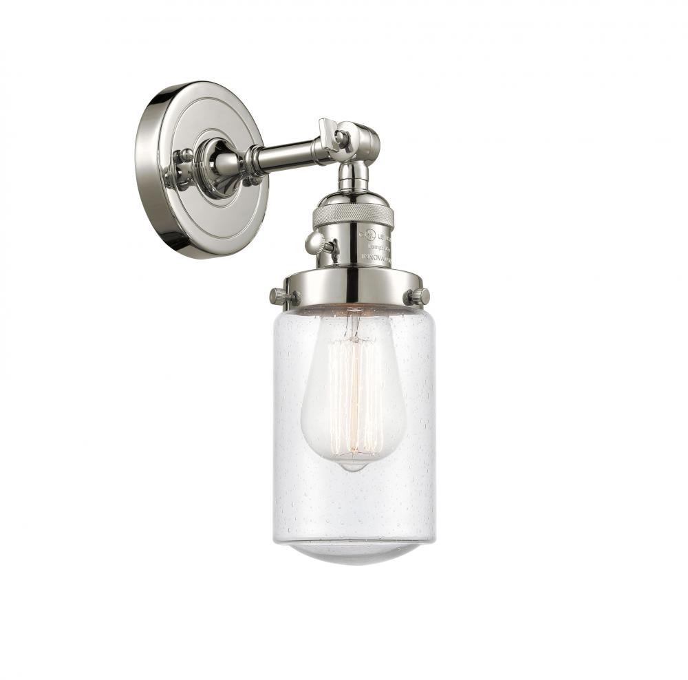 Dover - 1 Light - 5 inch - Polished Nickel - Adjustable Sconce