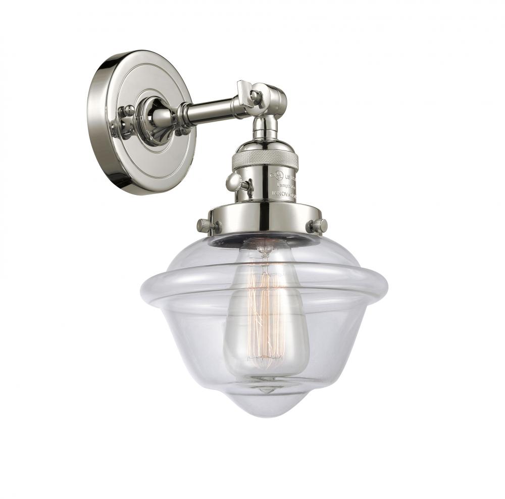 Oxford - 1 Light - 8 inch - Polished Nickel - Adjustable Sconce