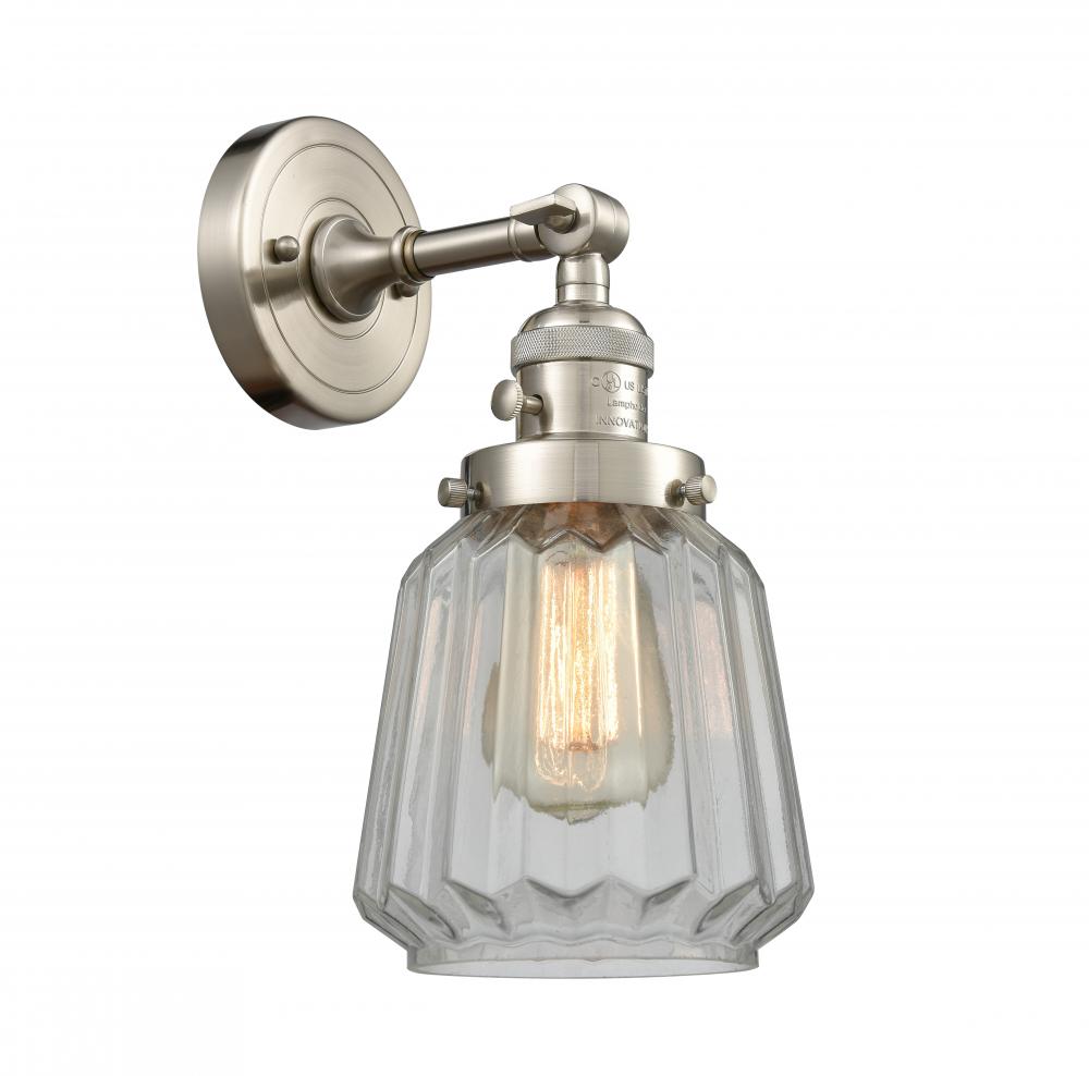 Chatham - 1 Light - 7 inch - Brushed Satin Nickel - Adjustable Sconce