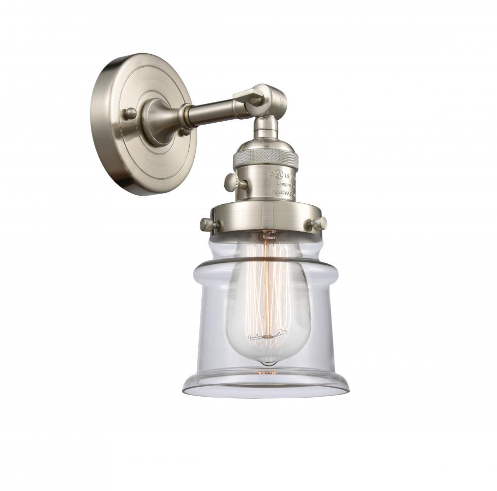 Canton - 1 Light - 5 inch - Brushed Satin Nickel - Adjustable Sconce